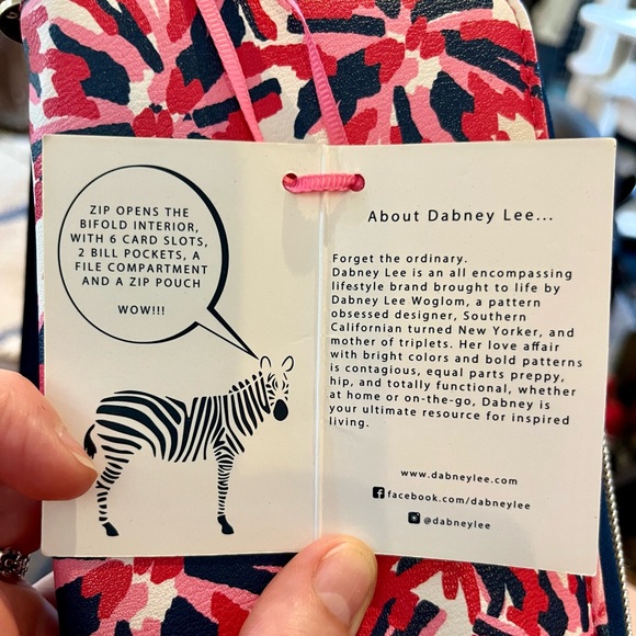 NWT Dabbey Lee wallet/wristlet combo. Colourful with Zebra motifs. - Picture 2 of 7